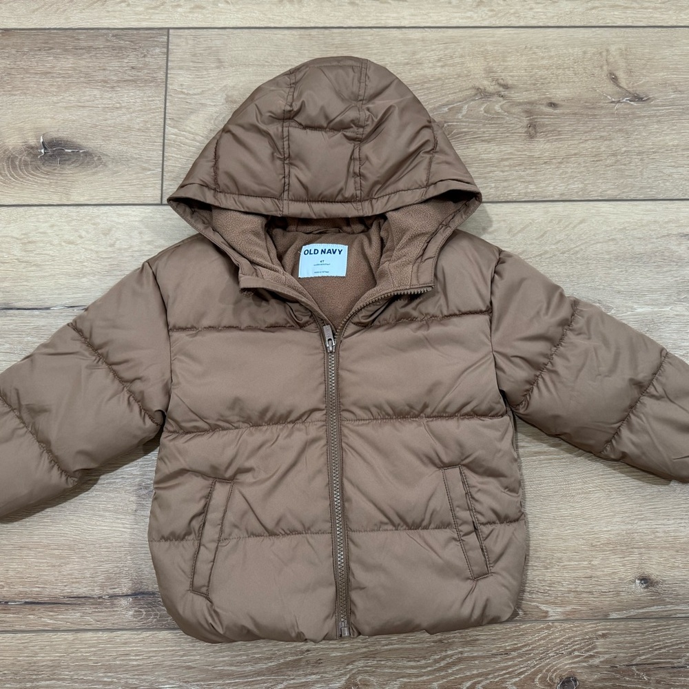Old Navy Kids Brown Puffer Jacket